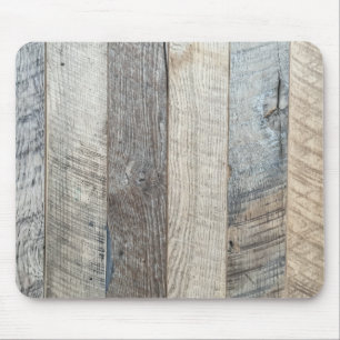Weathered Boards Wood Plank Background Texture Mouse Pad