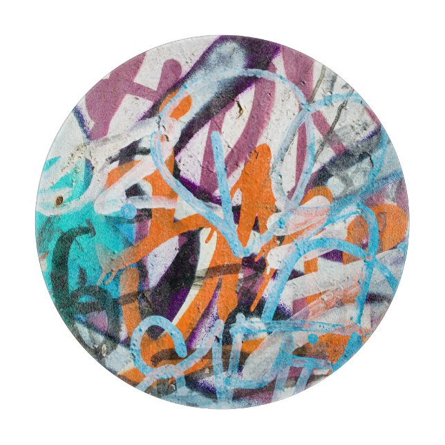 Weathered concrete wall, grungy texture. cutting board (Front)