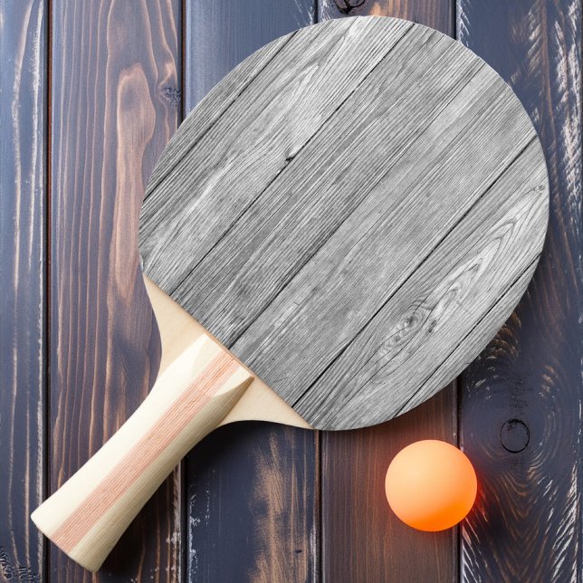 Weathered Dark Grey Wooden  Ping Pong Paddle (Creator Uploaded)