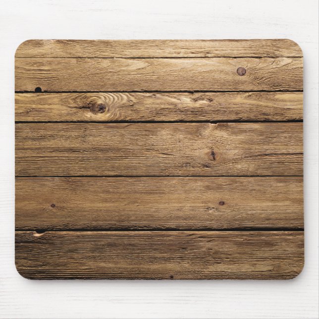 Weathered Dark Planks Mouse Pad (Front)