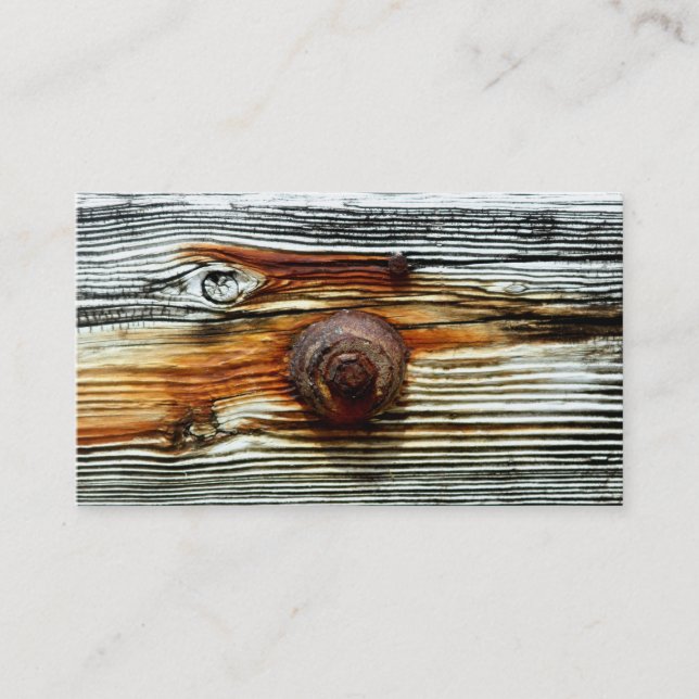 weathered dock board Thunder_Cove Business Card (Front)