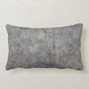 Weathered Grey Cement Sidewalk Lumbar Cushion