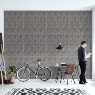 Weathered Grey Cement Sidewalk Wallpaper