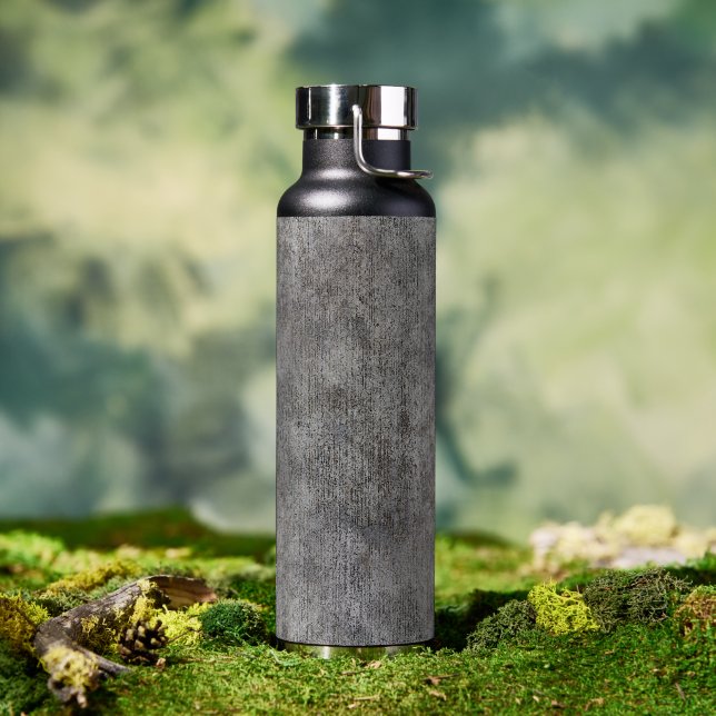 Weathered Grey Cement Sidewalk Water Bottle (Outdoor)
