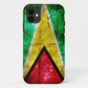 Weathered Guyana Flag iPhone 11 Case