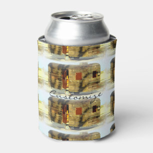 Weathered gypsy caravan Thunder_Cove any colour Can Cooler