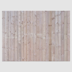 Weathered Narrow Wood Planks Tissue Paper