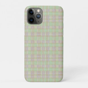 Weathered Neutral Sage Plaid iPhone 11 Pro Case
