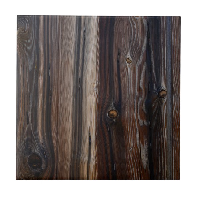 Weathered Old Wood Wall Texture Ceramic Tile (Front)