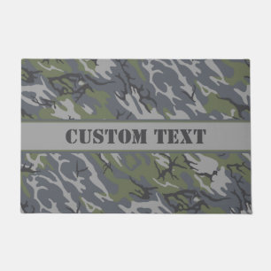 Weathered Outcrop Camo Doormat w/ Custom Lettering