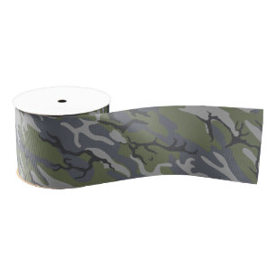 Weathered Outcrop Camo Ribbon Grosgrain Ribbon