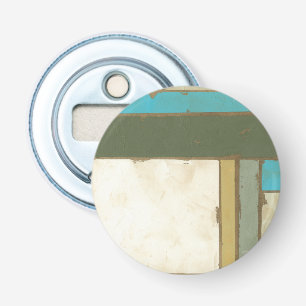 Weathered Panel Painting by Jennifer Goldberger Bottle Opener
