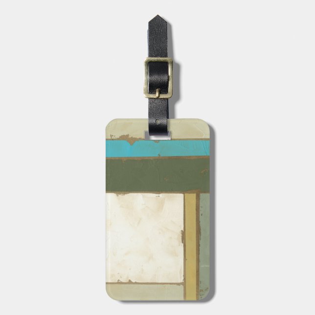 Weathered Panel Painting by Jennifer Goldberger Luggage Tag (Front Vertical)