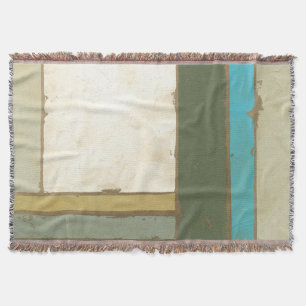Weathered Panel Painting by Jennifer Goldberger Throw Blanket