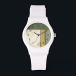 Weathered Panel Painting by Jennifer Goldberger Watch<br><div class="desc">The weathered quality of this Jennifer Goldberger painting gives it a contemporary feel,  like a pair of jeans with holes in them before you buy them. Put it up on your wall and enjoy the rustic beauty!</div>