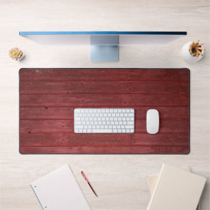 Weathered Red Barn Wood Art Desk Pad Mat