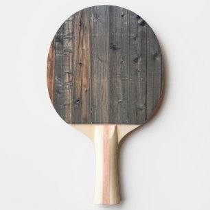 Weathered Redwood Fence Closeup Photo Image Print Ping Pong Paddle