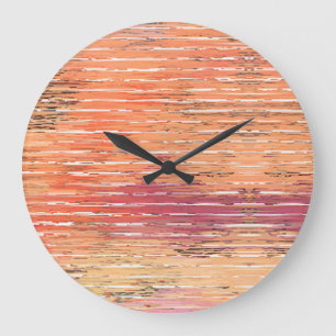 Weathered Reed Blind wall clock