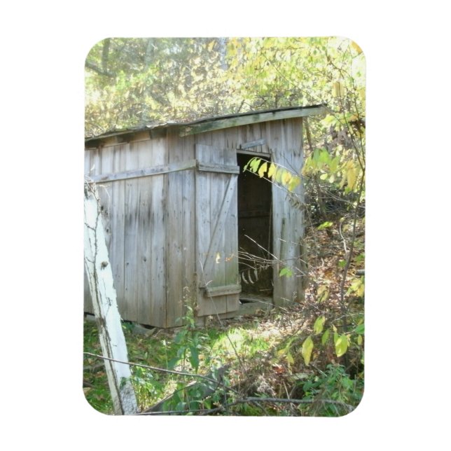 Weathered Rustic Shed Magnet (Vertical)