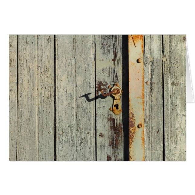 Weathered Rusty Door Handle (Front Horizontal)
