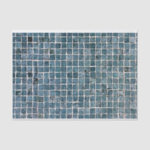 Weathered Sage Green Mosaic Texture DIY Loft Decor Tissue Paper