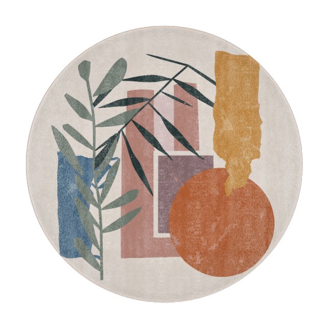 Weathered Shapes And Stalks Cutting Board (Front)