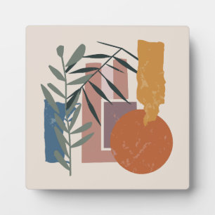 Weathered Shapes And Stalks Plaque