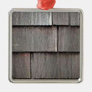 Weathered Shingles Metal Ornament