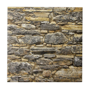 Weathered Stone Old Wall Texture Ceramic Tile