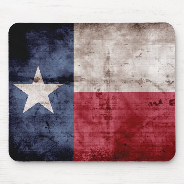 Weathered Texas Flag; Mouse Pad (Front)