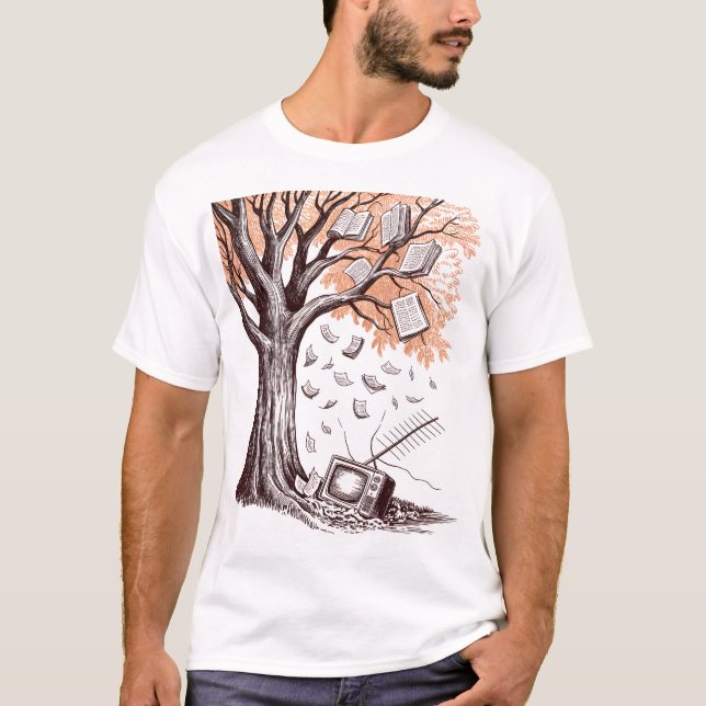 Weathered Wisdom Woodcut T-Shirt (Front)