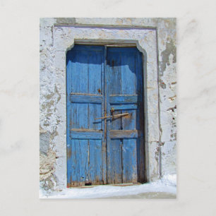 Weathered Wood Ancient Doorway Postcard