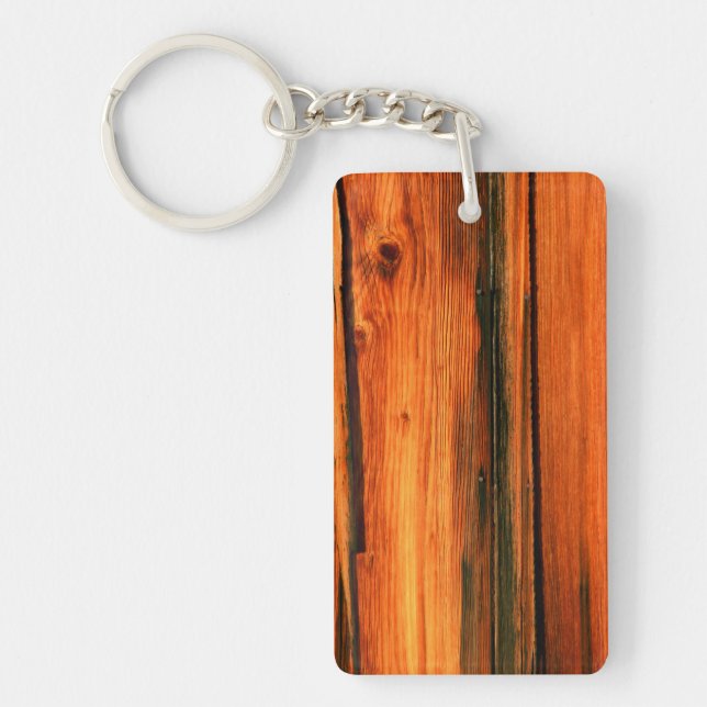 weathered wood barnboard key ring (Front)