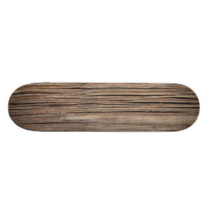 Weathered Wood Grain Plank Background Template Skateboard