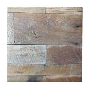 Weathered Wood Photograph Ceramic Tile