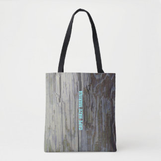 Weathered Wood Piling Tote Bag