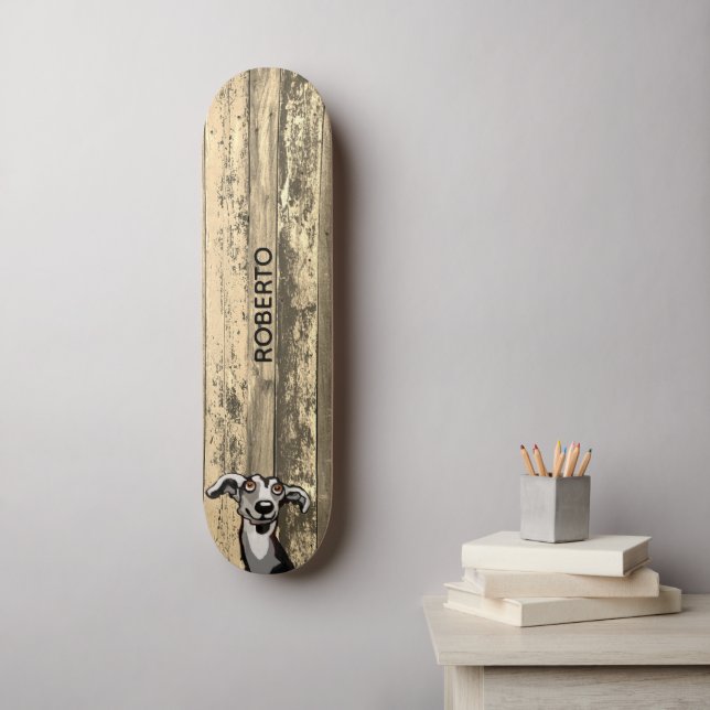 Weathered Wood Skate Deck (Wall Art)