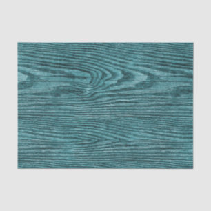 Weathered Wood Texture Aqua Tissue Paper