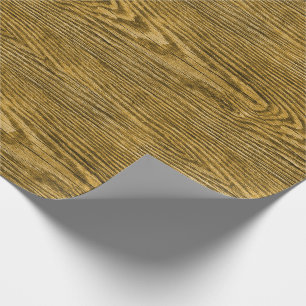 Weathered Wood Texture Honey Wrapping Paper
