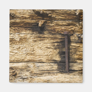 Weathered Wood with Bolt Magnet