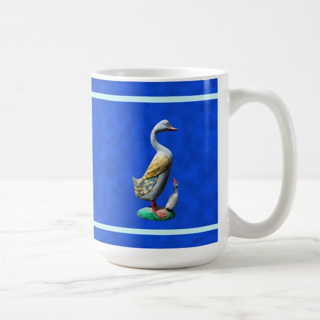 Weathered Wooden Duck Coffee Mug (Right)