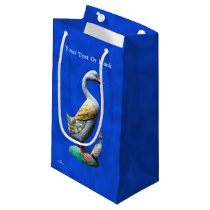 Weathered Wooden Ducks Small Gift Bag