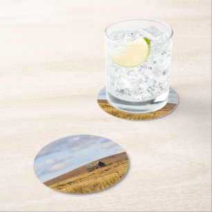 Weathering the Stillness Round Paper Coaster