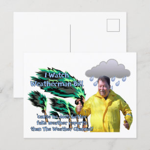 Weatherman Bill Postcard
