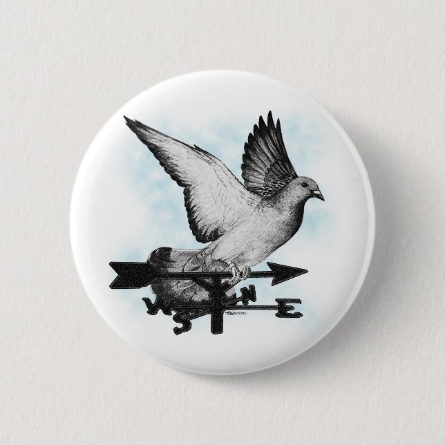 Weathervane Homer2 6 Cm Round Badge (Front)