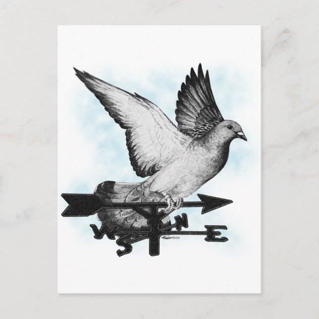 Weathervane Homer2 Postcard (Front)