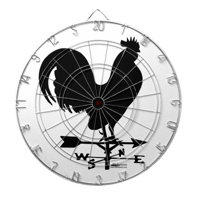 Weathervane Rooster Dartboard (Front)
