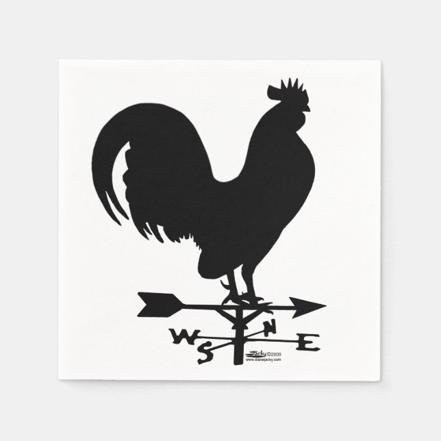 Weathervane Rooster Napkin (Front)