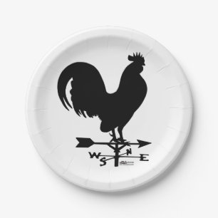 Weathervane Rooster Paper Plate
