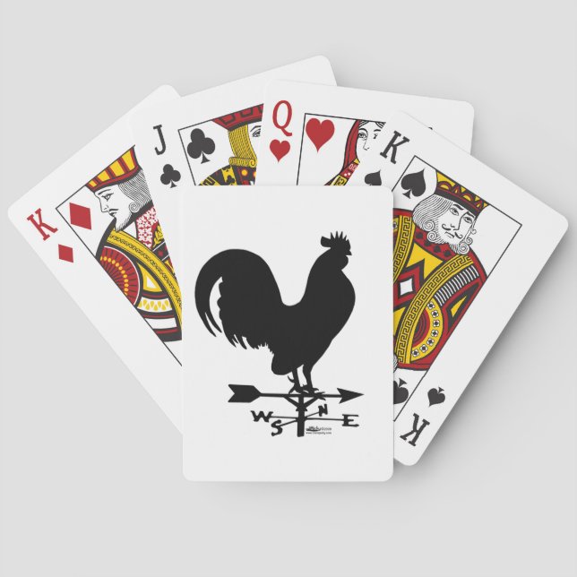Weathervane Rooster Playing Cards (Back)